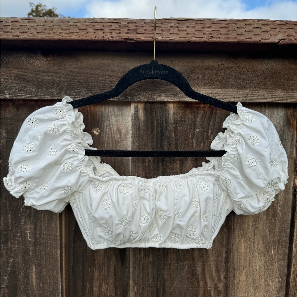 White Crop Top/ Bikini Top🤍🪽